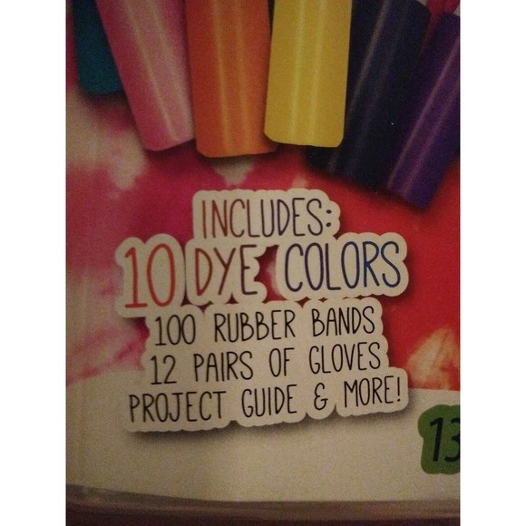 Tie-Dye Block Party Kit Tub - 137 Pieces! New! Mega Value Creates up 56 Shirts - Picture 4 of 6